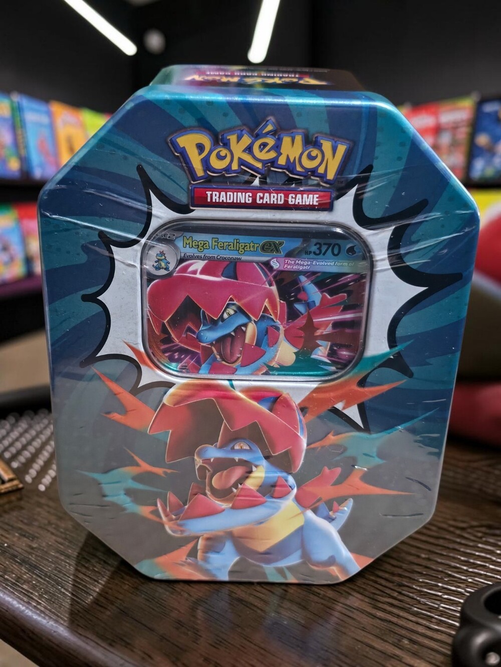Pokemon TCG Mega Evolution Ascended Heroes Mega Feraligatr ex Tin Sealed New